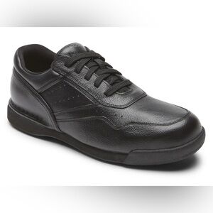 Rockport - Prowalker M7100 Black Leather Active Walking Sneakers - Size 8